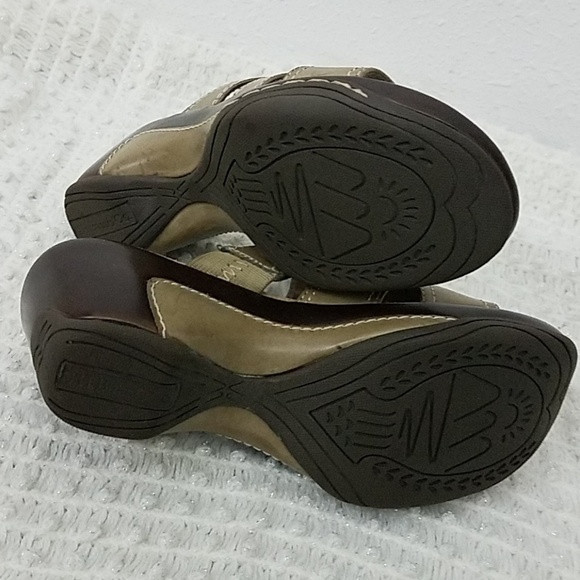 𝅺GH bass & Co sandels Muriel 5.5M taupe heel - Picture 4 of 8